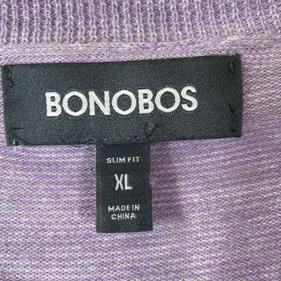 Bonobos Men’s Sweater Henley XL Cotton Linen Blend Lightweight EUC - Picture 2 of 10